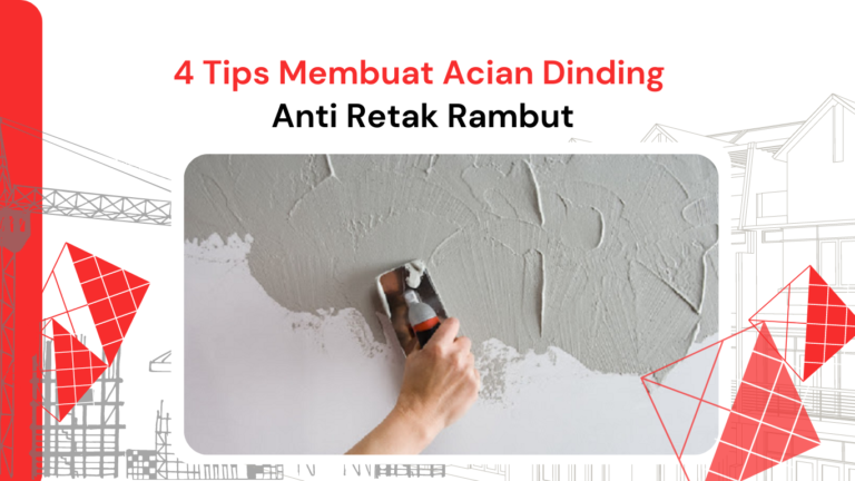 4 tips acian dinding tanpa retak rambut